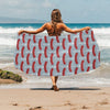 Sausage Print Design LKS301 Beach Towel 32" x 71"