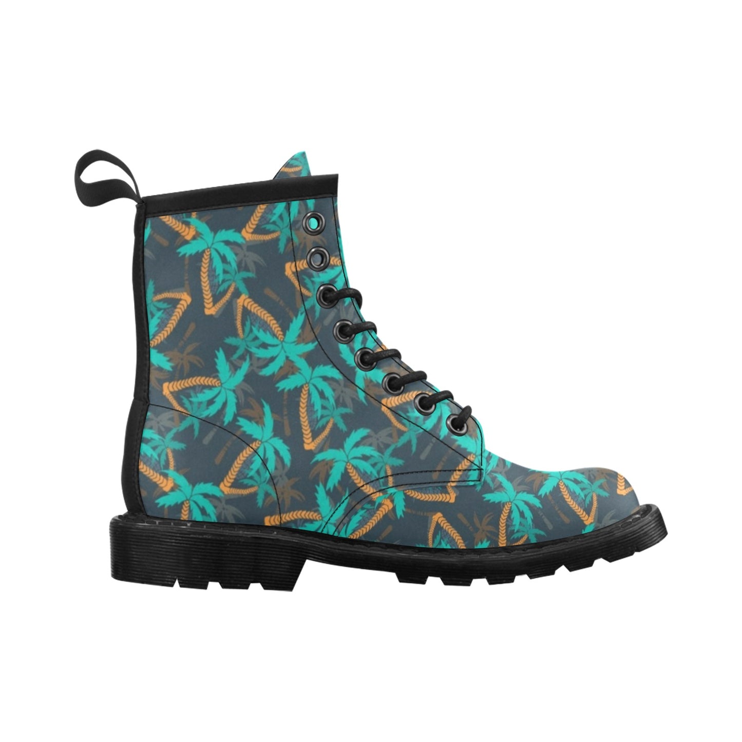 Palm Tree Pattern Print Design PT01 Women's Boots