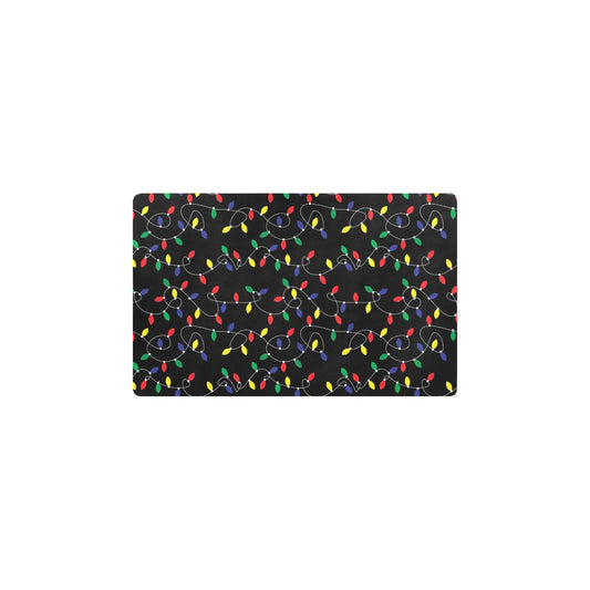 Christmas Light Pattern Print Design 04 Kitchen Mat