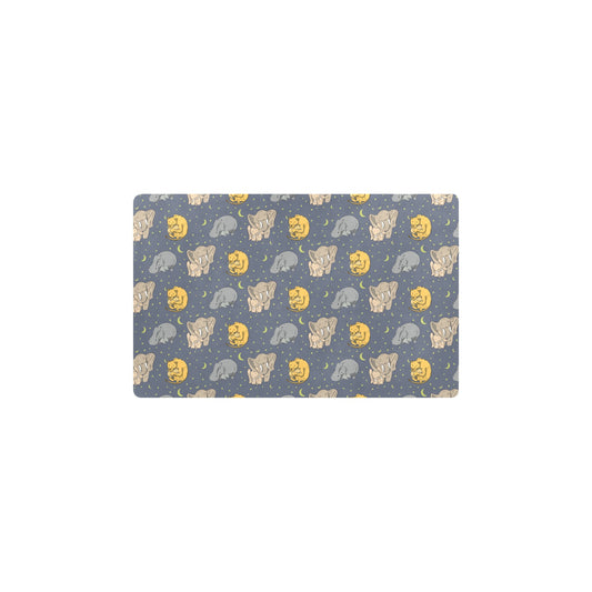 Safari Elephant Lion Print Design LKS303 Kitchen Mat