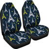 Eiffel Tower Star Print Universal Fit Car Seat Covers