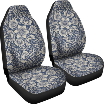 Elegant Floral Print Pattern Universal Fit Car Seat Covers
