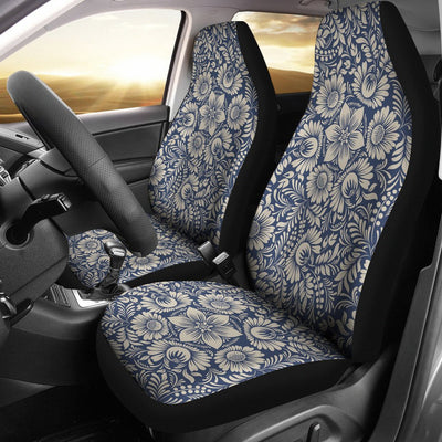 Elegant Floral Print Pattern Universal Fit Car Seat Covers