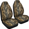 Elegant Gold leaf Print Universal Fit Car Seat Covers