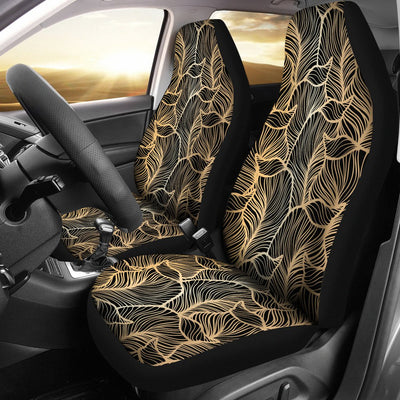 Elegant Gold leaf Print Universal Fit Car Seat Covers