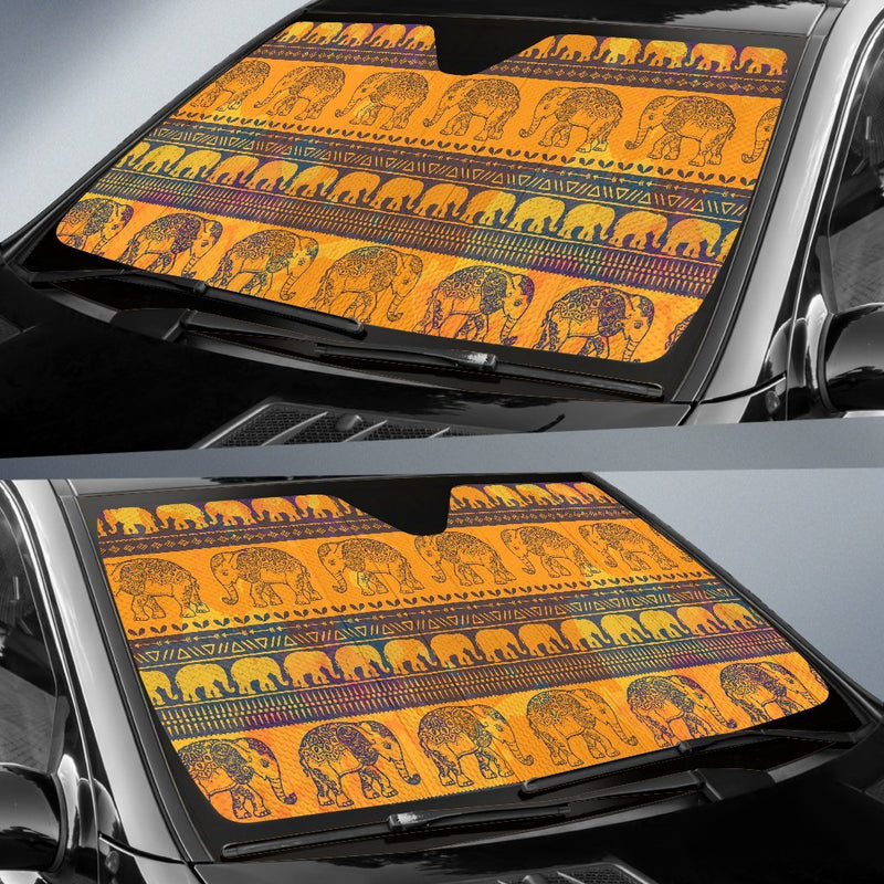 Elephant Aztec Car Sun Shade-JorJune