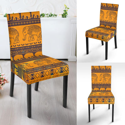 Elephant Aztec Dining Chair Slipcover-JORJUNE.COM