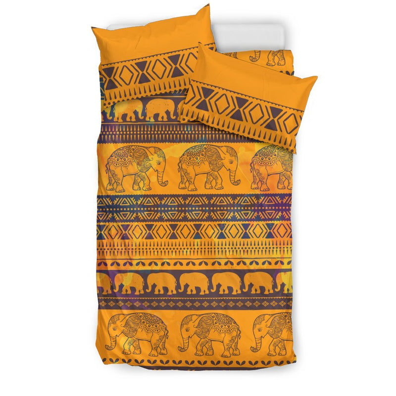 Elephant Aztec Duvet Cover Bedding Set