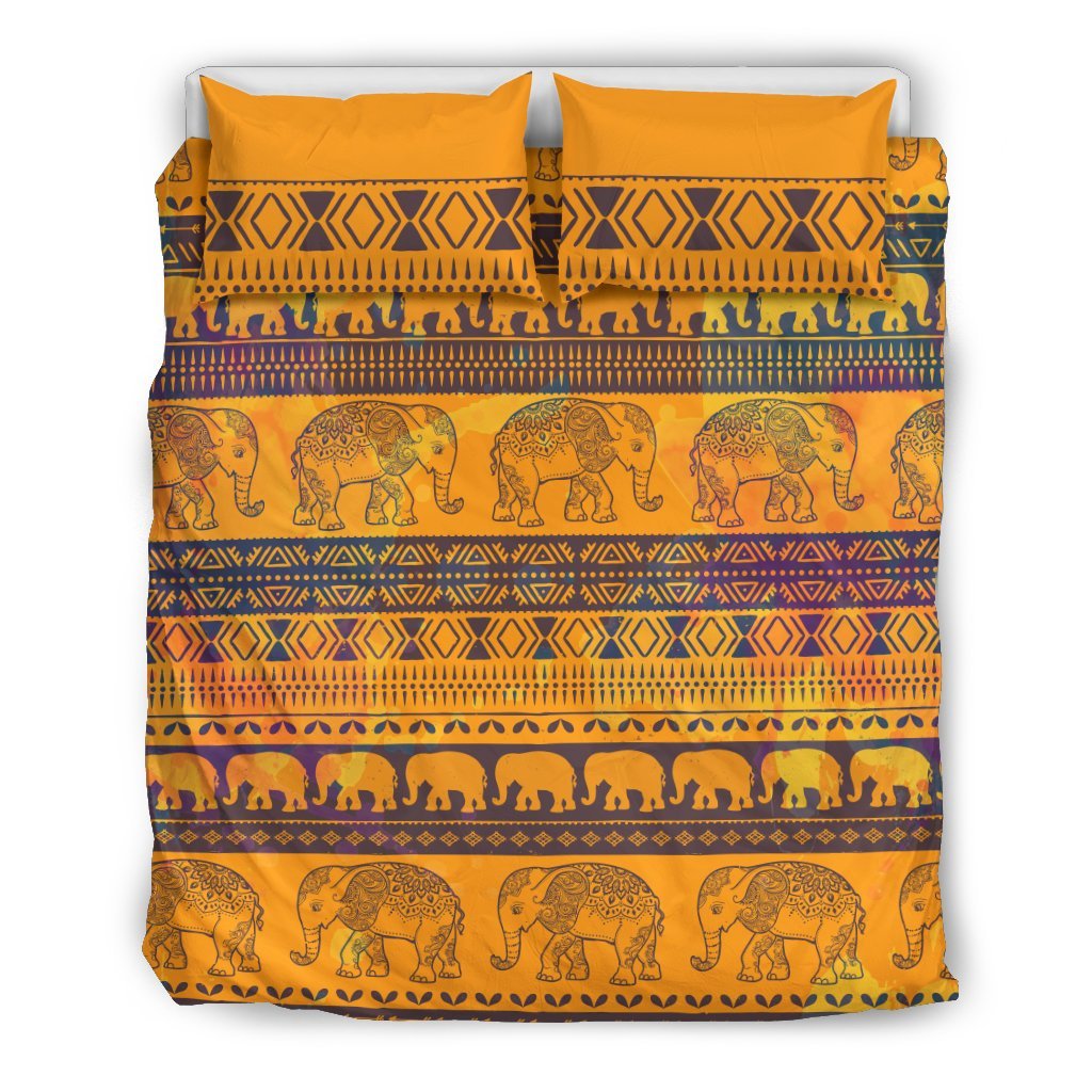 Elephant Aztec Duvet Cover Bedding Set