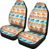Elephant Aztec Ethnic Print Pattern Universal Fit Car Seat Covers