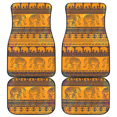 Elephant Aztec Front and Back Car Floor Mats