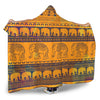 Elephant Aztec Hooded Blanket-JORJUNE.COM