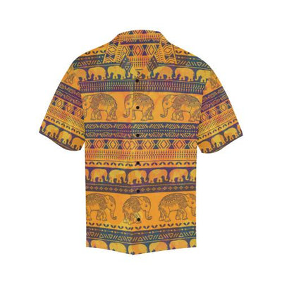 Elephant Aztec Men Hawaiian Shirt