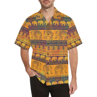 Elephant Aztec Men Hawaiian Shirt