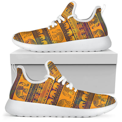 Elephant Aztec Mesh Knit Sneakers Shoes