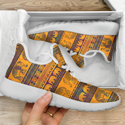 Elephant Aztec Mesh Knit Sneakers Shoes