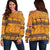 Elephant Aztec Off Shoulder Sweatshirt