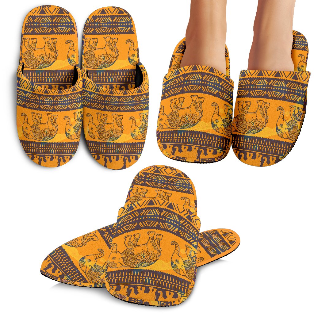 Elephant Aztec Slippers