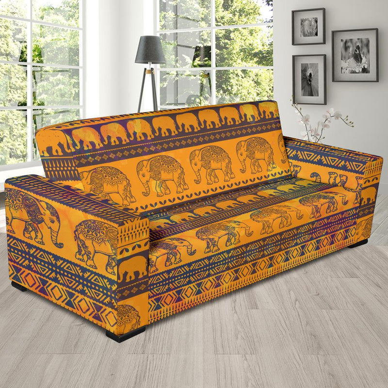 Elephant Aztec Sofa Slipcover-JORJUNE.COM