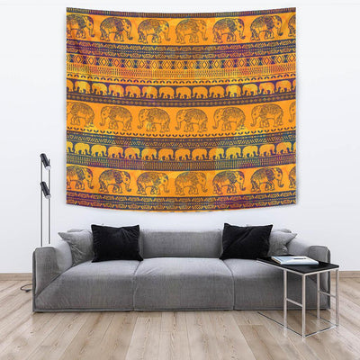 Elephant Aztec Tapestry