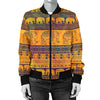 Elephant Aztec Women Casual Bomber Jacket