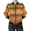 Elephant Aztec Women Casual Bomber Jacket