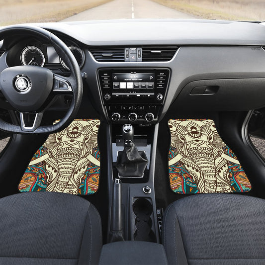 Elephant Colorful Indian Car Floor Mats