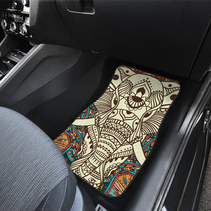 Elephant Colorful Indian Car Floor Mats