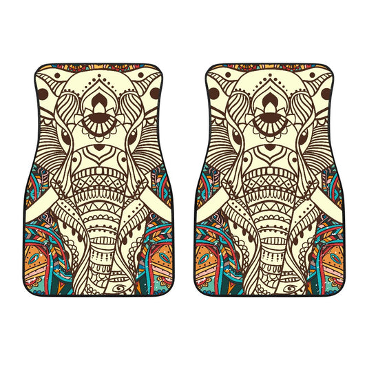 Elephant Colorful Indian Car Floor Mats