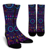 Elephant Colorful Indian Print Crew Socks