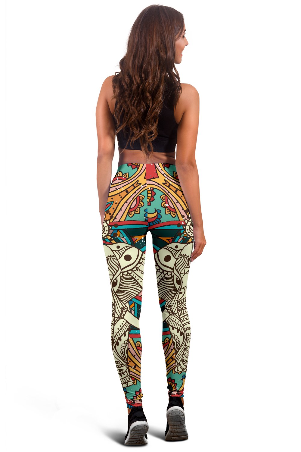 Elephant Colorful Indian Women Leggings