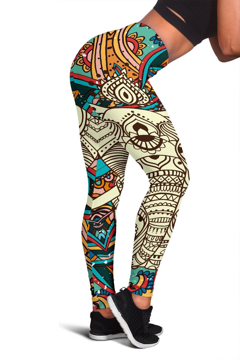 Elephant Colorful Indian Women Leggings