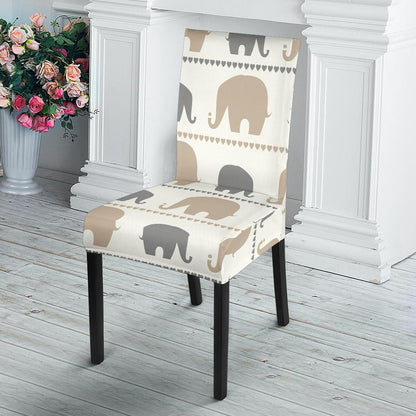 Elephant Cute Dining Chair Slipcover-JORJUNE.COM