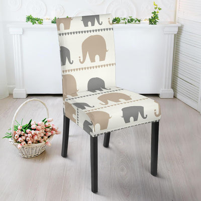 Elephant Cute Dining Chair Slipcover-JORJUNE.COM