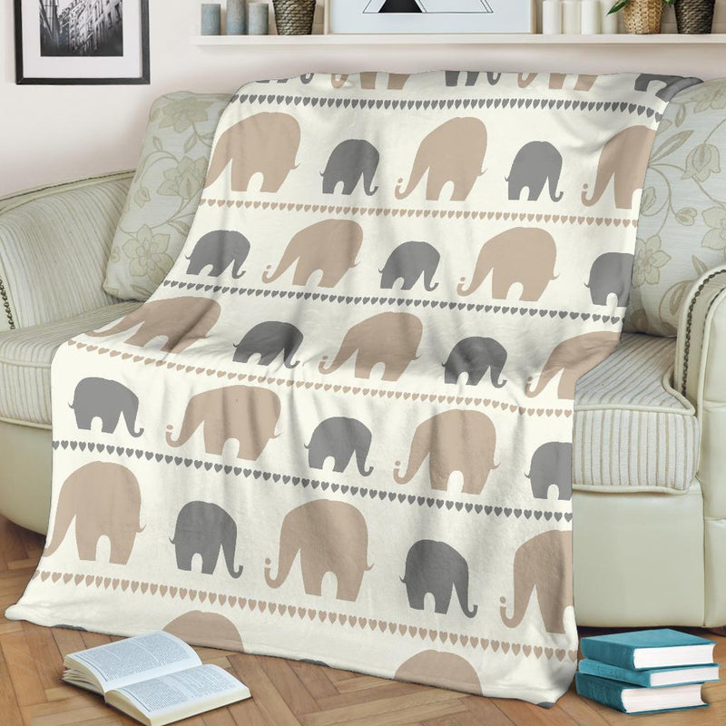 Elephant Cute Fleece Blanket