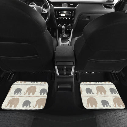 Elephant Cute Front and Back Car Floor Mats