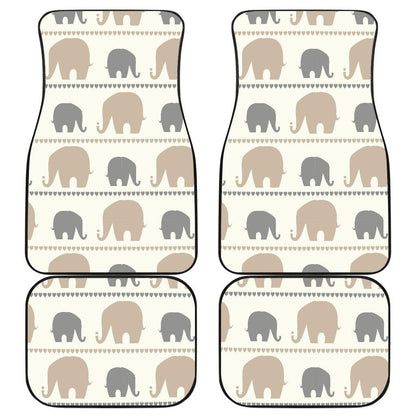 Elephant Cute Front and Back Car Floor Mats
