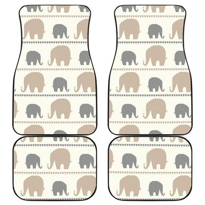 Elephant Cute Front and Back Car Floor Mats