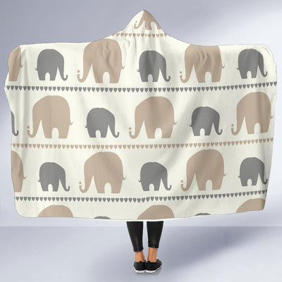 Elephant Cute Hooded Blanket-JORJUNE.COM