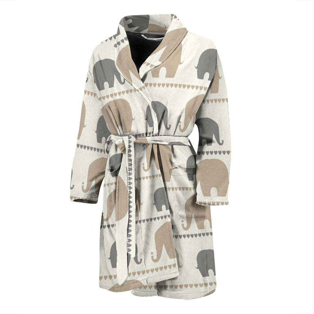 Elephant Cute Men Bath Robe