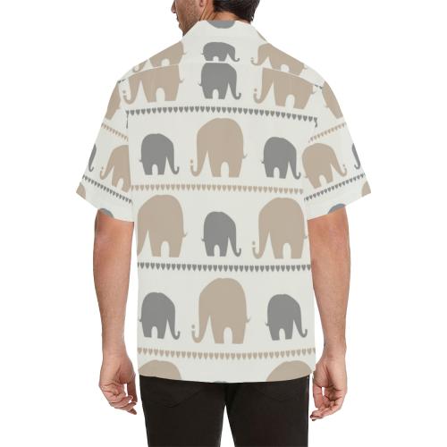 Elephant Cute Men Hawaiian Shirt