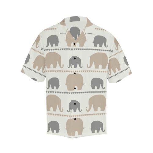 Elephant Cute Men Hawaiian Shirt