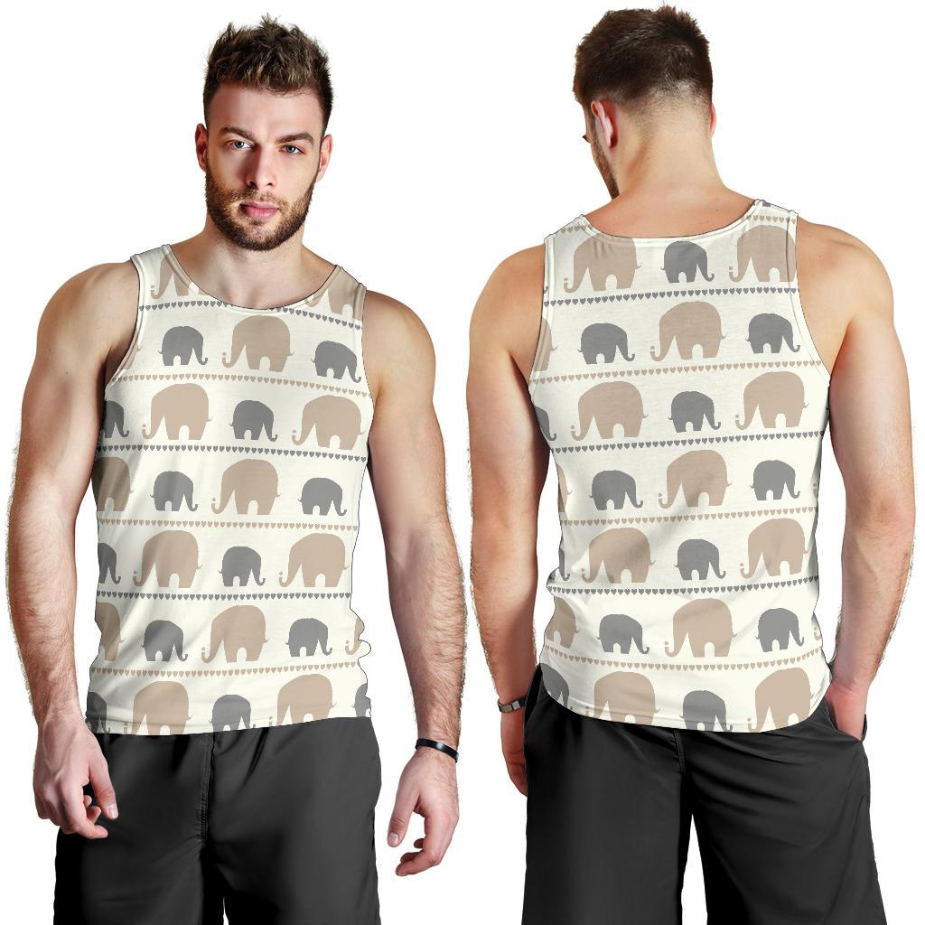 Elephant Cute Men Tank Top
