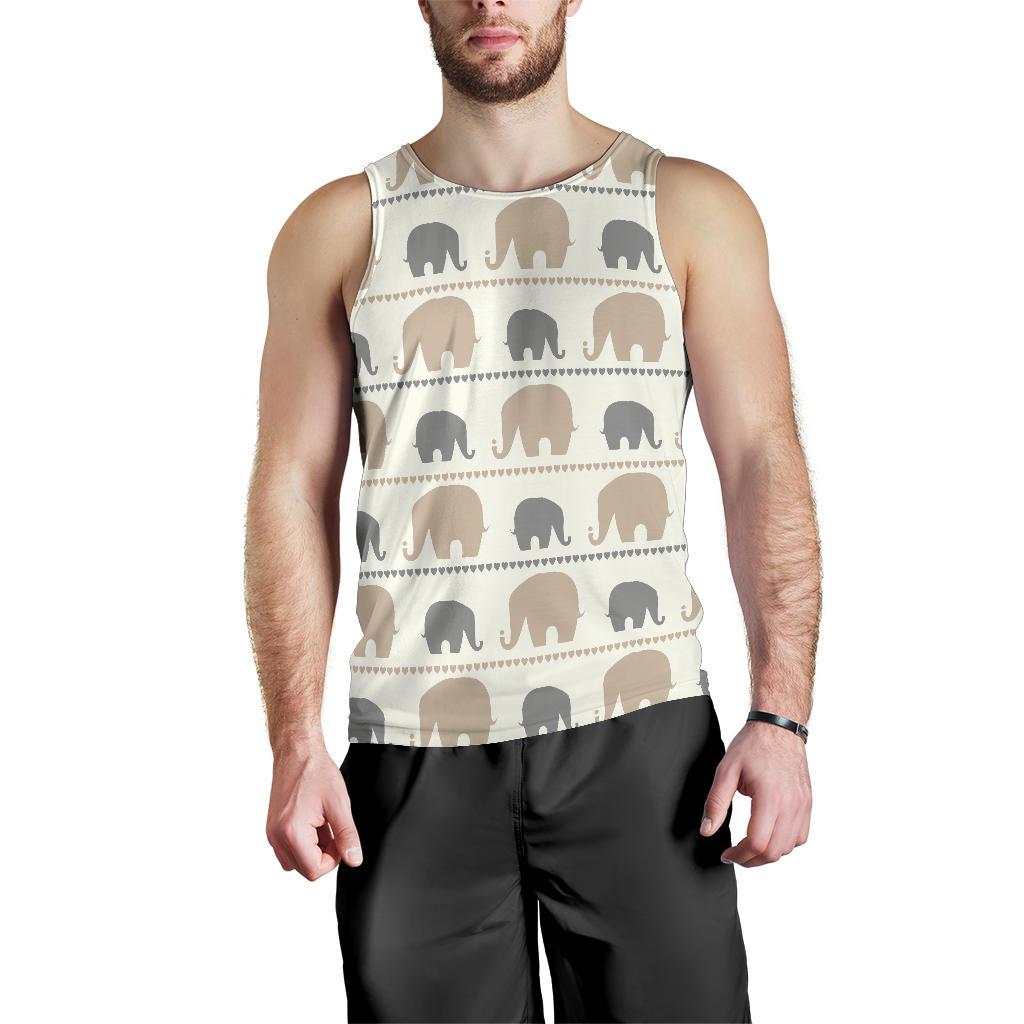Elephant Cute Men Tank Top