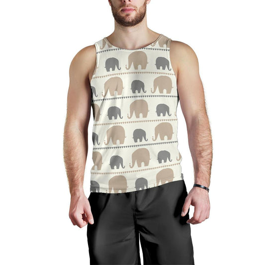 Elephant Cute Men Tank Top