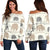 Elephant Cute Off Shoulder Sweatshirt