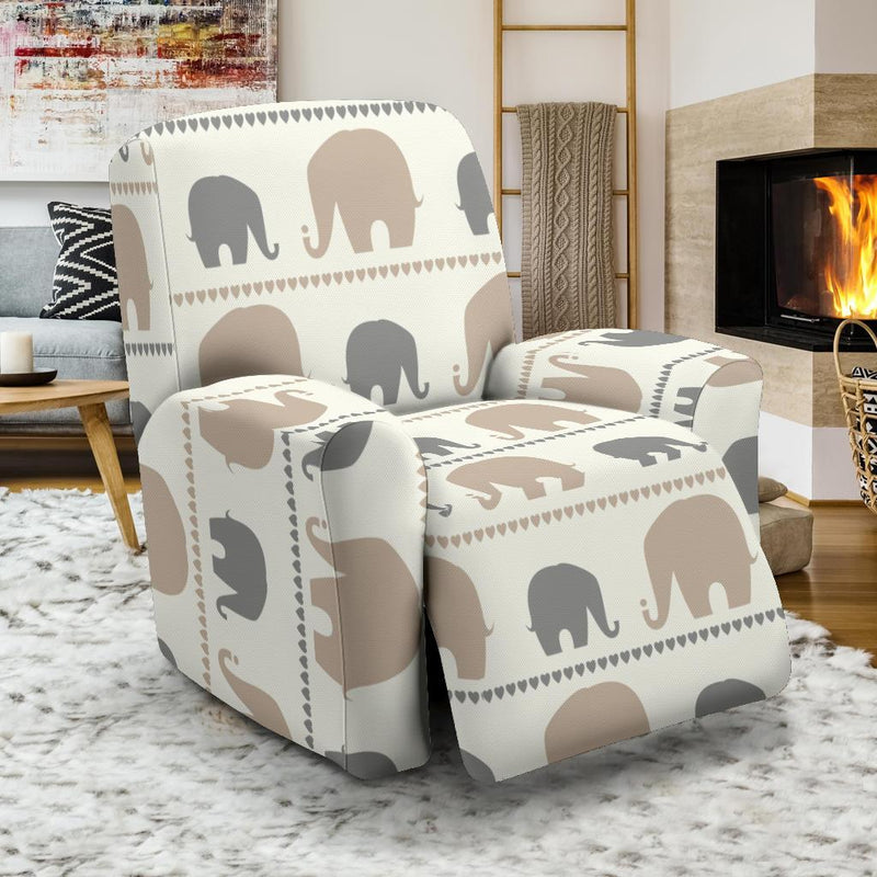 Elephant Cute Recliner Slipcover-JORJUNE.COM