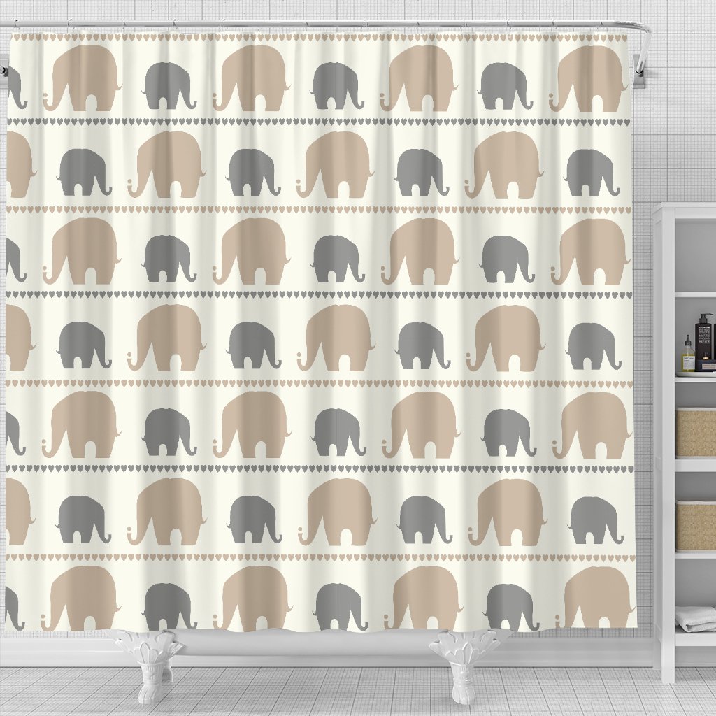 Elephant Cute Shower Curtain
