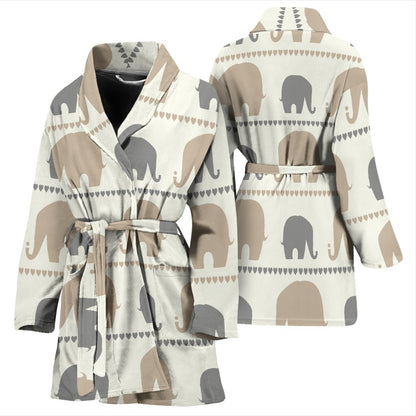 Elephant Cute Women Bath Robe