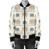 Elephant Cute Women Casual Bomber Jacket